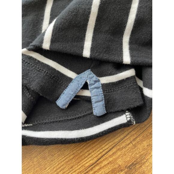 LRL Lauren Jeans Co. Womens XL Black/White 100% Cotton Fitted 3/4Sleeves Logo - Picture 6 of 6